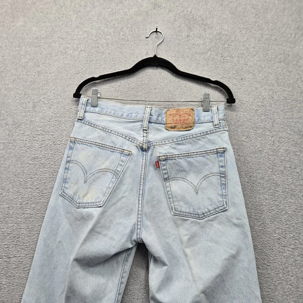 VINTAGE Levi's 501 Men Jeans 30X32 Blue 90s USA Denim Original Fit Straight
